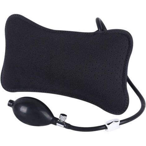 Coussin lombaire gonflable, ferme et respirant pour les voyages, coussin de soutien dorsal en mousse pour voitures, canapés et chaises. (1/5)