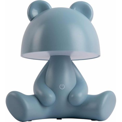 Leitmotiv Bear lampada LED senza fili blu design bambino