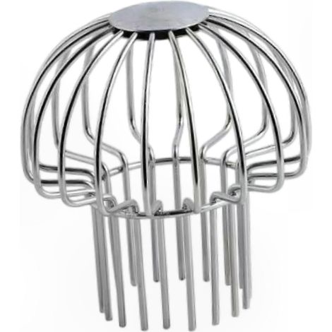 Filtre à feuilles pour gouttière de 40 à 50 mm - Protection antirouille pour crépine de descente de gouttière (1/5)