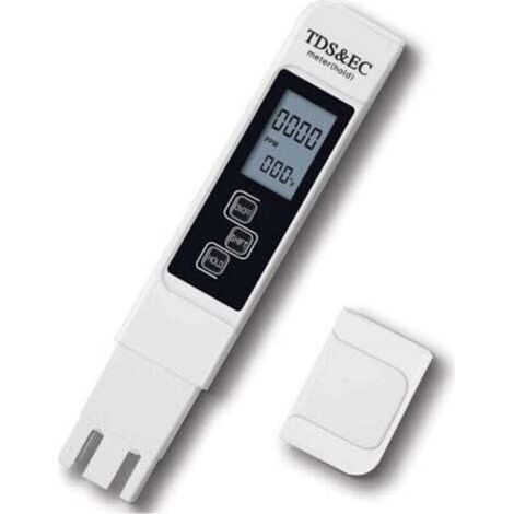 Testeur TDS 3 en 1, pH-mètre, mesure de la qualité de l'eau de piscine, conductimètre avec écran LCD haute précision et fonction d'étalonnage automatique. (1/4)
