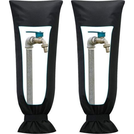 Protection antigel hivernale pour robinet extérieur - Longue protection pour robinet extérieur - Imperméable et isolée (1/4)