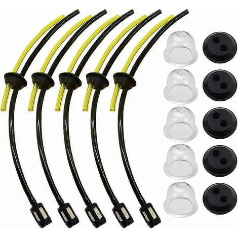 Kit de passe-câble pour filtre à carburant, raccord pour moteurs de jardin 2 et 4 temps, compatible avec les débroussailleuses et taille-haies Timbertech Tarus. (1/4)