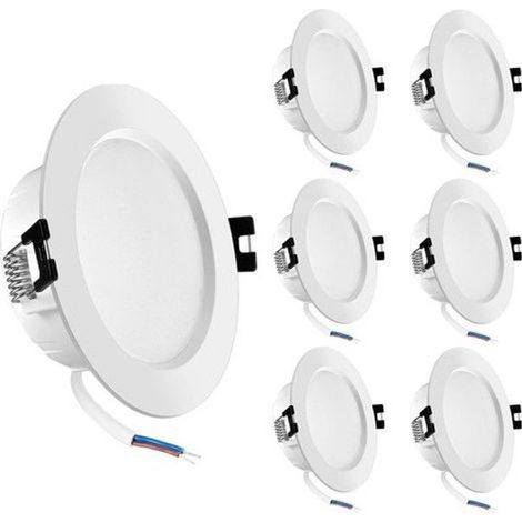 5W Spot Encastrable LED – Lot de 6(Lumière blanche positive 6500k) – IP44 étanche LED Plafonnier – Downlight Spot de Plafond (1/5)