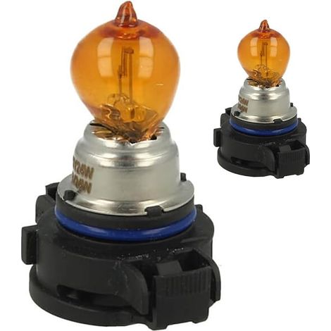 CARALL 2 Stück 12V Autolampen, Abblendlicht, Fernlicht, Nebelscheinwerfer usw. (PSY24W 12V 24W PG20-4 Amber) (1/5)