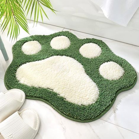 Cute Cat-Shaped Bath Mat, Super Soft & Absorbent, Machine Washable, Perfect for Shower & Bathroom, 50x