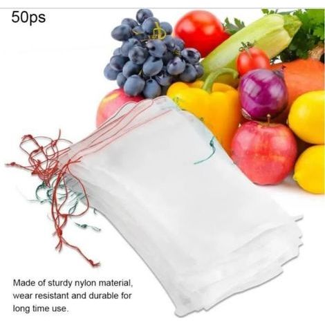 (Blanc)Sac de Protection des Fruits - GOBRO - 25x15cm - Blanc - Nylon (1/4)
