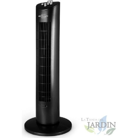Orbegozo Turmventilator mit Timer, Ablage für Essenzen, 3 Geschwindigkeiten, oszillierende Bewegung, 60 W.