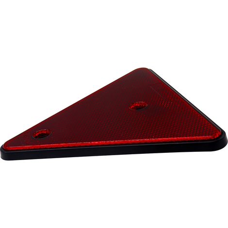 Catadioptre triangulaire rouge pour caravane et remorque (1/4)