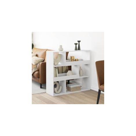 Bibliothèque blanc 100x33x94,5 bois d'ingénierie (1/5)