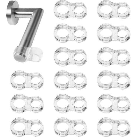 15 Pieces Flexible Door Handle Protector, PVC Door Stops, Transparent Universal Door Handle Protector, Prevents Furniture and Walls from Being Damaged (1/5)