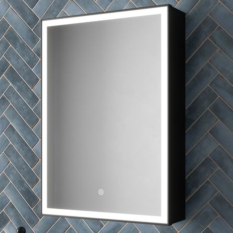 Aquari LED Bathroom Mirror Cabinet Demister Shaver Socket Touch Wall Mounted 750x500mm (1/5)