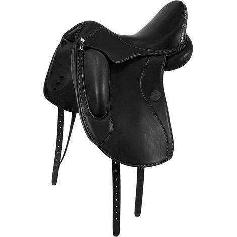 17,5"ACAVALLO Sella da dressage Perugino blocchi corti (1/4)