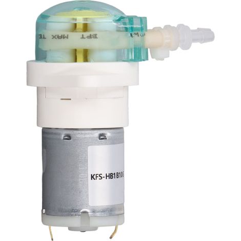 Analyseur chimique à petit débit 122 ml/min 5 W avec réducteur à engrenages, pompe péristaltique miniature hydroponique DIY 24 V (1/5)