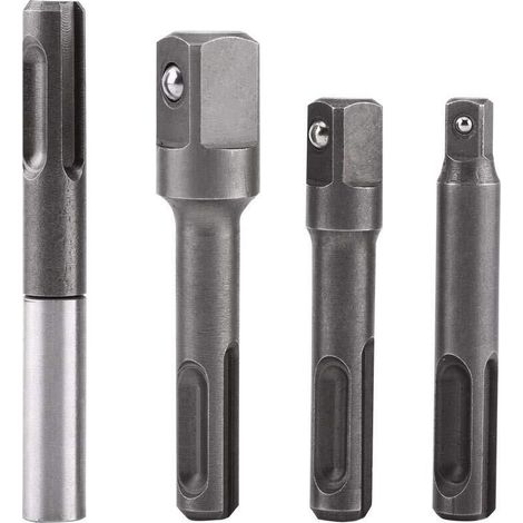 4Pcs 1/4" 3/8" 1/2" Porte Embouts SDS, SDS-Plus Magnétique Extension de Vissage Tournevis