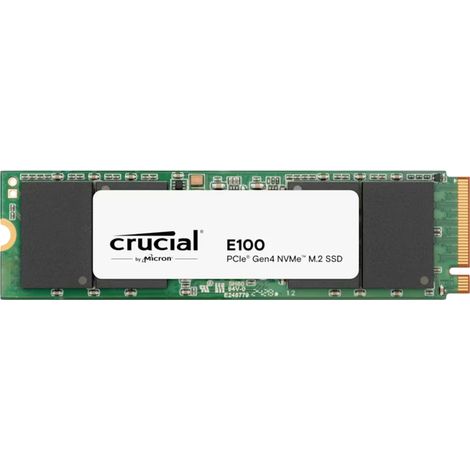 SSDCRUCIALE100480 GBM.2PCIe Gen4NVMe3D NANDVelocidad de escritura 2500 MB/sVelocidad de lectura 4500 MB/sCT480E100SSD8