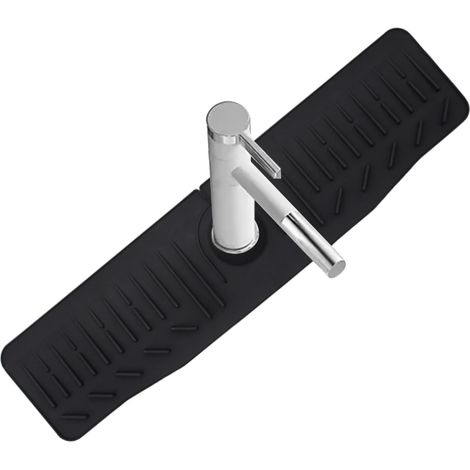 Alfombrilla protectora para grifos – Protección contra el agua en la cocina, alfombrilla de encimera de secado rápido con diseño en relieve. (1/5)