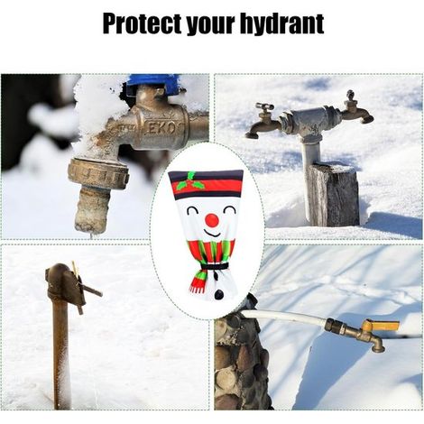 Frostschutz für Wasserhähne im Winter, Frostschutz für Außenwasserhähne, Frostschutz für Wasserhähne, wiederverwendbare, isolierte Wasserhahn Übe (1/2)