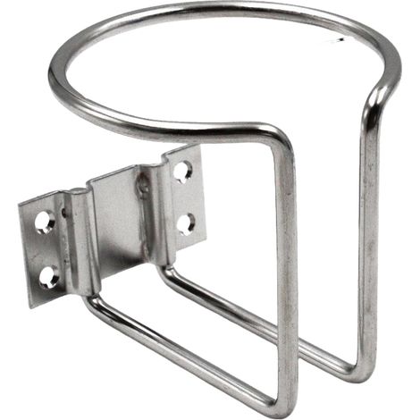 Wandmontierter Becherhalter aus Edelstahl, Montage erforderlich, geeignet für alle Becherarten (silber, 1 Stück). (1/5)