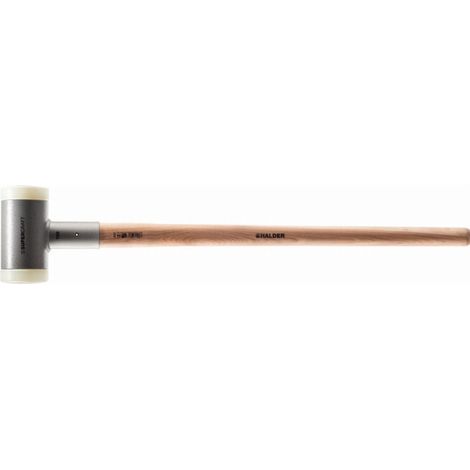 Halder SUPERCRAFT-Vorschlaghammer  rückschlagfrei mit  Hickorystiel Ø  100 mm  / 10  kg Nylon  - 3366.110
