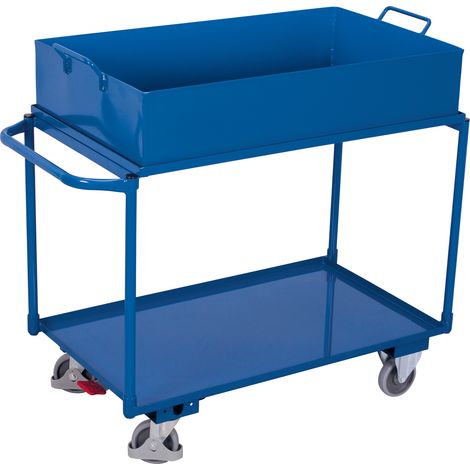 VARIOfit Tischwagen mit 2 Ladeflächen und abnehmbarer Wanne (1/2)