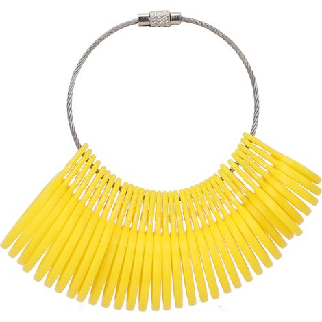 Jauge de Taille de Doigt en Métal Précise et Portable - Outil de Mesure pour Bagues Mini Anneau (1/5)