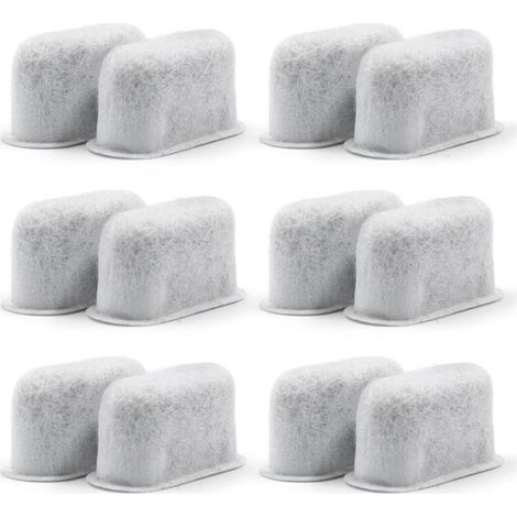 12 pièces Filtre à eau à charbon actif, pour cafetières, compatible avec modèles Cuisinart (1/5)
