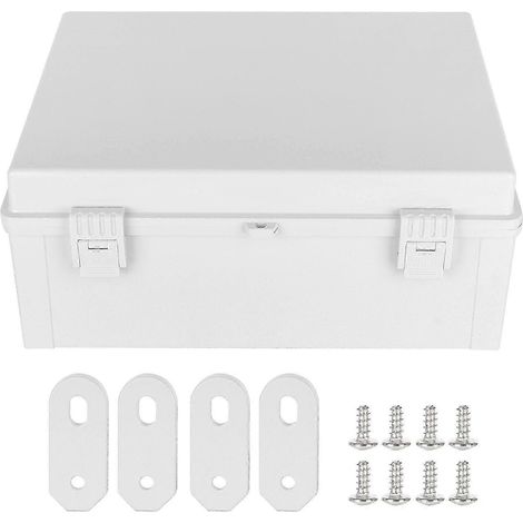 Boîtier électrique étanche IP66/65 en plastique pour extérieur, avec platine de montage, coffret de jonction résistant aux intempéries. (1/5)