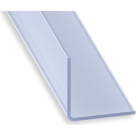 Angolare preformato in PVC trasparente, 20 x 20 mm, 1 m (1/2)