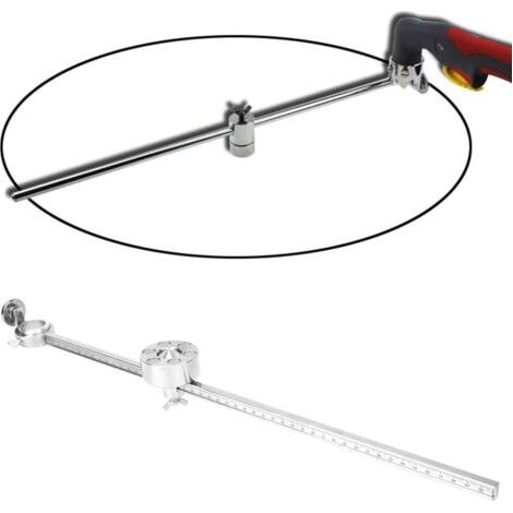RHG Torche de coupeur de plasma, boussole de roue de guide de cercle de torche de coupe réglable avec règle d'échelle adaptée pour AG60/SG55 (1/5)