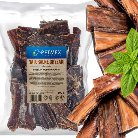 Delicadeza, masticable natural para perros, Petmex Esófago Plano de Res 500 g