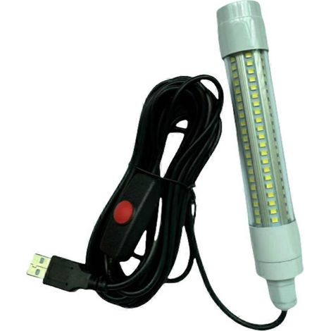 Lampe LED USB haute luminosité pour attirer les poissons en extérieur, idéale pour la pêche en eau douce et en mer. Convient aux radeaux et aux radeaux. (1/5)