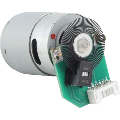 Moteur CC 12V à aimant permanent sans balais avec encodeur photoélectrique 96 lignes codeur AB 385 (1/5)