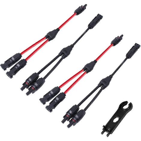 Adaptateur de connecteur solaire en Y (1 vers 2 en parallèle) pour panneau photovoltaïque (1/5)