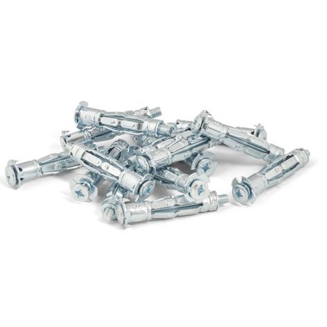50 chevilles corps creux acier zingué - M5x50mm + vis tête cylindrique acier - SCELL-IT - SP13-M5-MBOX