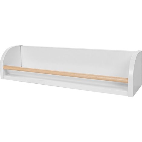 Scaffale a parete Bellamy Basic Bianco e legno (1/4)
