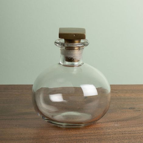 Carafe ronde bouchon carré 18x12cm (1/3)