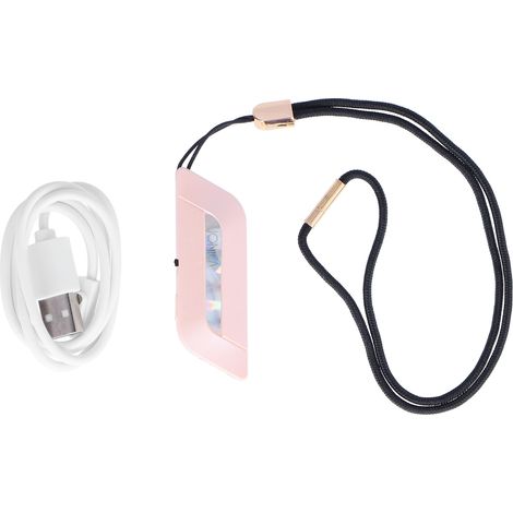 Purificateur d'air intelligent rechargeable USB pour cou, assainisseur d'air pour bureau maison chambre intérieure Rose
