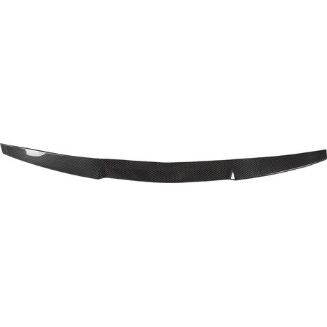 Aileron de coffre universel en caoutchouc style carbone, becquet arrière auto, 121cm x 7.5cm, tuning voiture, lèvre de malle, pièce de rechange (1/5)