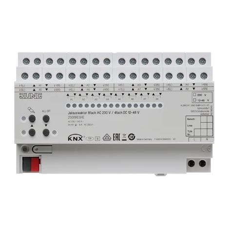 Jung 2508 REGHE Actuador eléctrico blanco para persiana