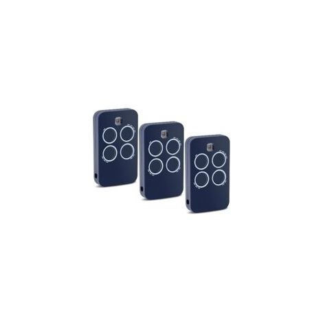 Lot de 3 Télécommande 433.92Mhz 4 Canaux Compatible avec Genius Echo TX4 433 RC, Echo TX2 433 RC, TE443H Bravo