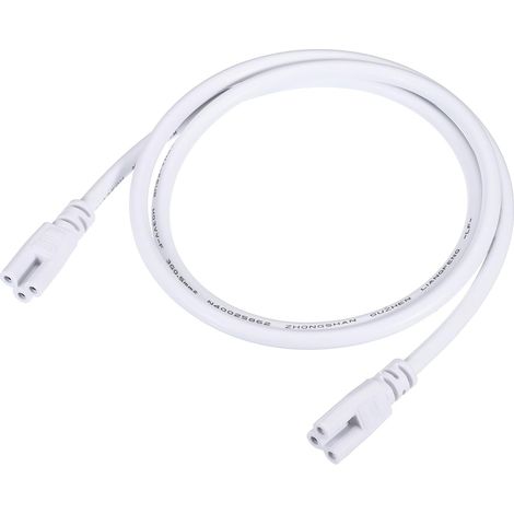 T5 T8 LED Tube Connecteur Rond Câble 100CM Femelle à Femelle (1/5)