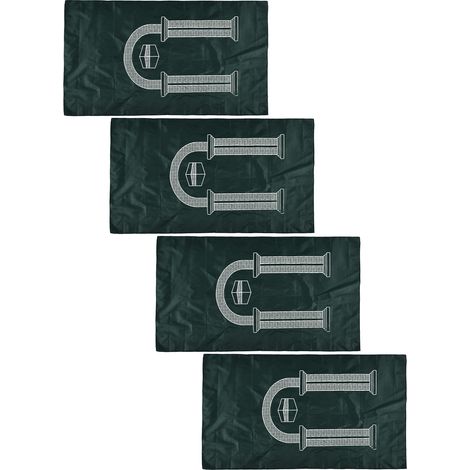 Lot de 4 couvertures de prière musulmanes légères, portables et imperméables en PU, disponibles en 4 couleurs (vert). (1/5)