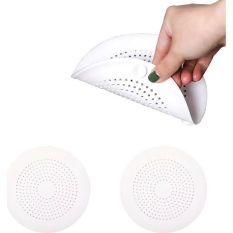 Lot de 2 crépines d'évier en silicone avec ventouse, filtre à cheveux pour douche, crépine d'évier de cuisine
