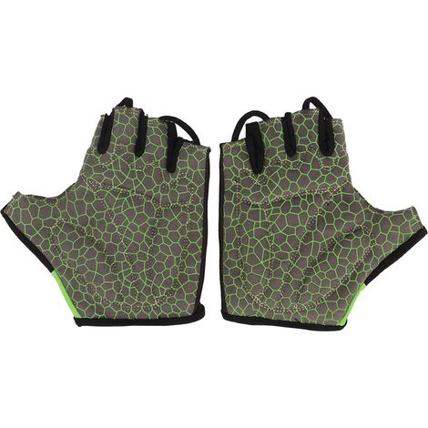 1 paire de gants de fitness demi-doigts antidérapants, résistants et respirants en silicone pour l'entraînement, l'haltérophilie et le cyclisme (taille S). (1/5)