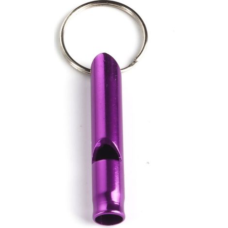 Lot de 2 sifflets de dressage puissants pour chiens, chiots et chats. Fréquences réglables. Couleur : violet. (1/5)