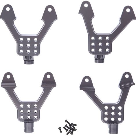 Lot de 4 supports amortisseurs métalliques avant et arrière pour Axial SCX10 1/10 voiture RC (1/5)