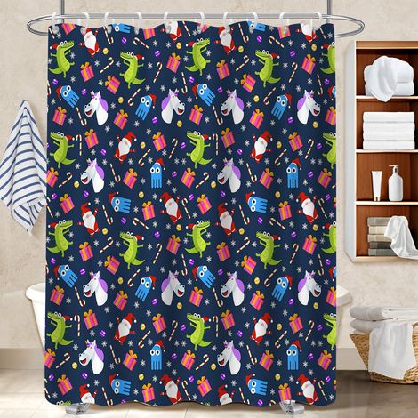 Rideau de bain 180x180 aéré voile de douche pour un relooking rapide de sa salle de bain (1/5)