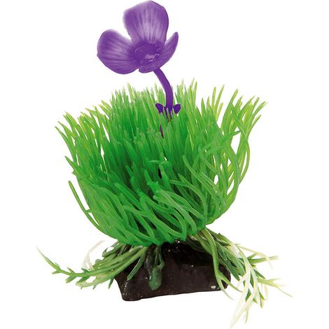 Ferplast BLU 9056 - ACORUS Pianta in plastica per la decorazione di acquari. Variante BLU 9056 - Misure: 3.5 x 2 x h 10 cm -