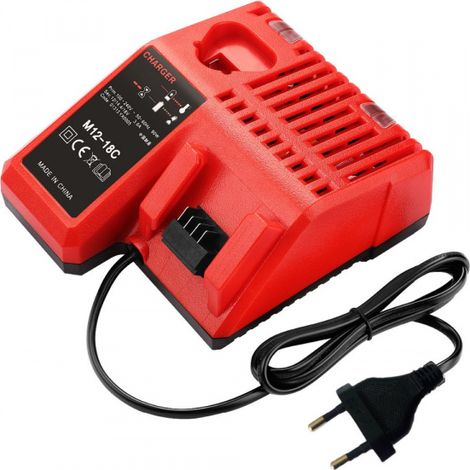 M12-18C Milwaukee 10.8V-18V Li-Ion cargador compatible (1/5)