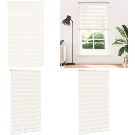 vidaXL Zebrarollo Marmorbeige 125x230cm Stoffbreite 120,9 cm Polyester (1/5)